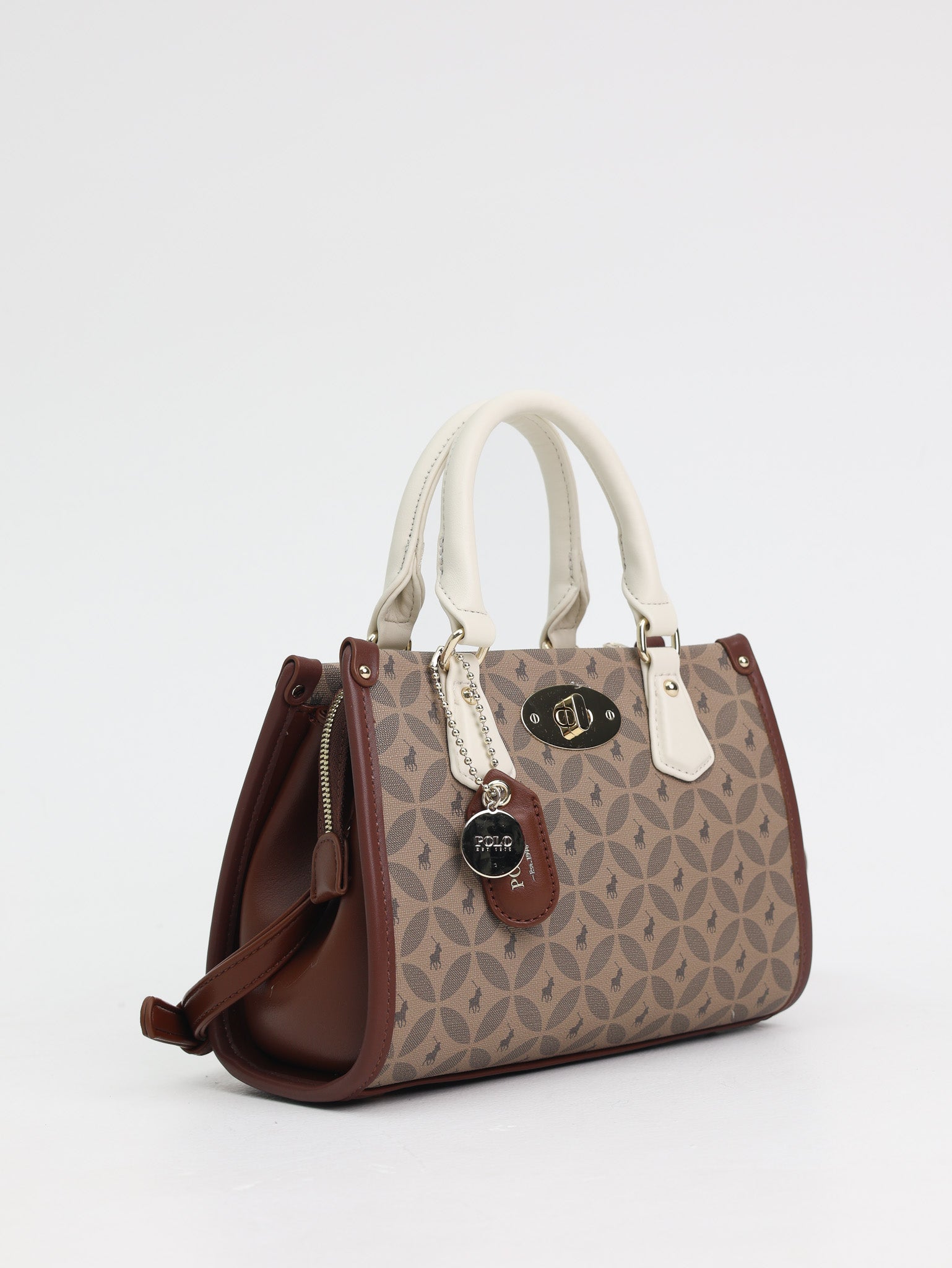 Polo Small Shopper Sling Bag Tan